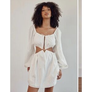 Sabo Small Dress White Cutout S Dasha